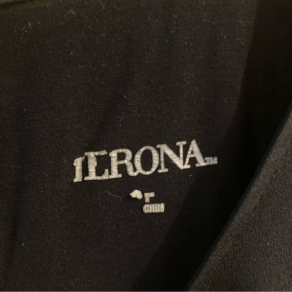 Merona black blouse with lace cap sleeves - Picture 2 of 8